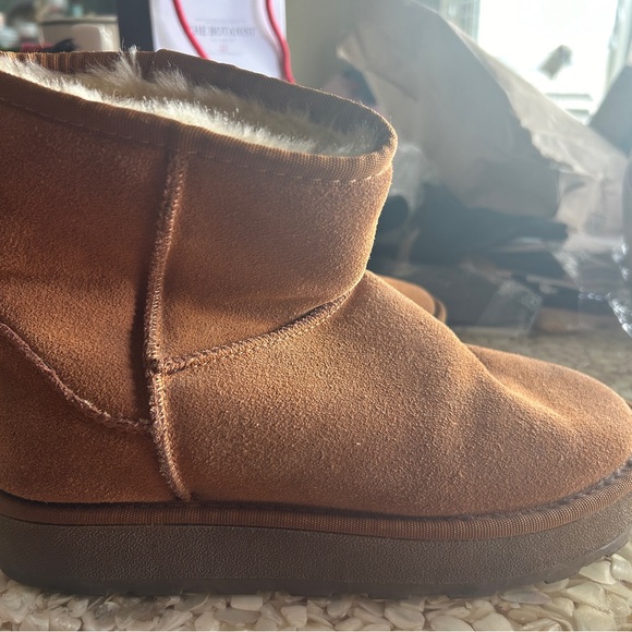 IiJin Women’s Faux fur lined ankle boots - Picture 1 of 4